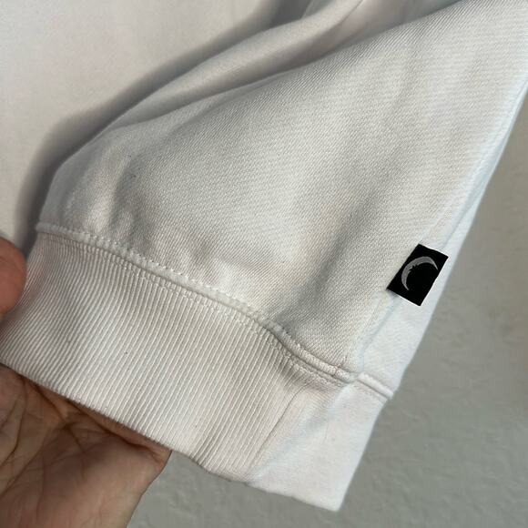 NEW Brighter White Sweatshirt 70s Groovy Athleisure Oversized Pride Rainbow Sun - Picture 4 of 7